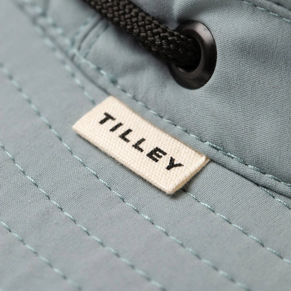 The Hat Shop Tilley T5 Ultralight Sun Hat Mist Blue Logo
