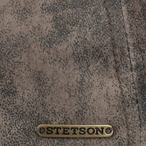 The Hat Shop Stetson Texas Pig Skin Gatsby cap 'Brown'