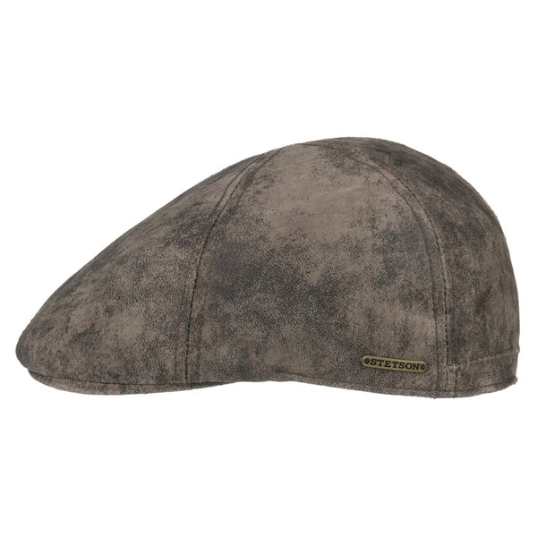 The Hat Shop Stetson Texas Pig Skin Gatsby cap 'Brown'