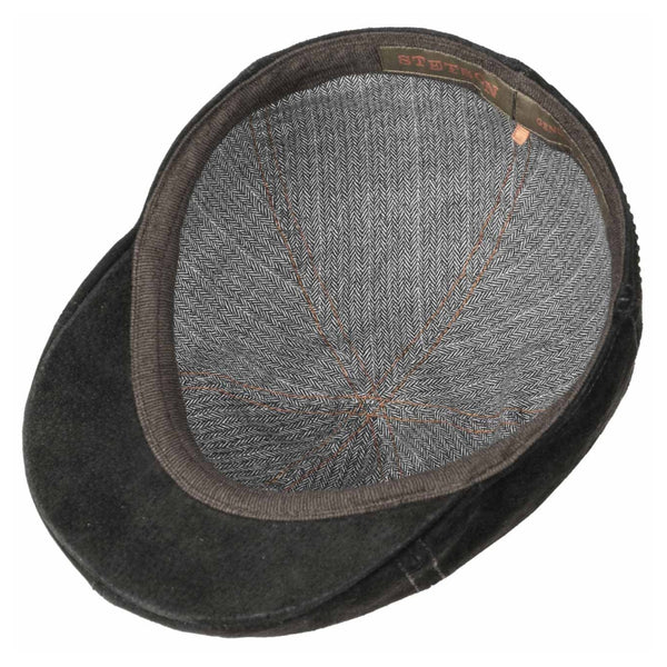 The Hat Shop Stetson Texas Pig Skin Gatsby cap 'Black'