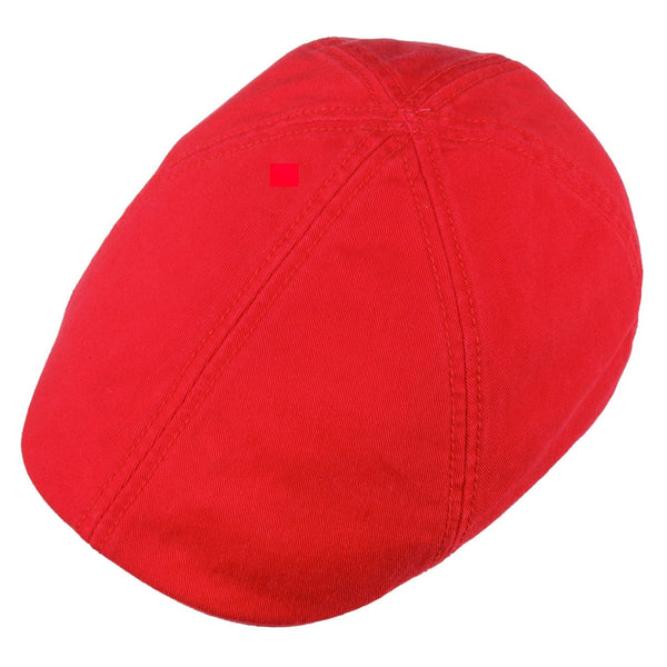 The Hat Shop Stetson Texas Sun Protection Flat Cap 'UPF40+' Red