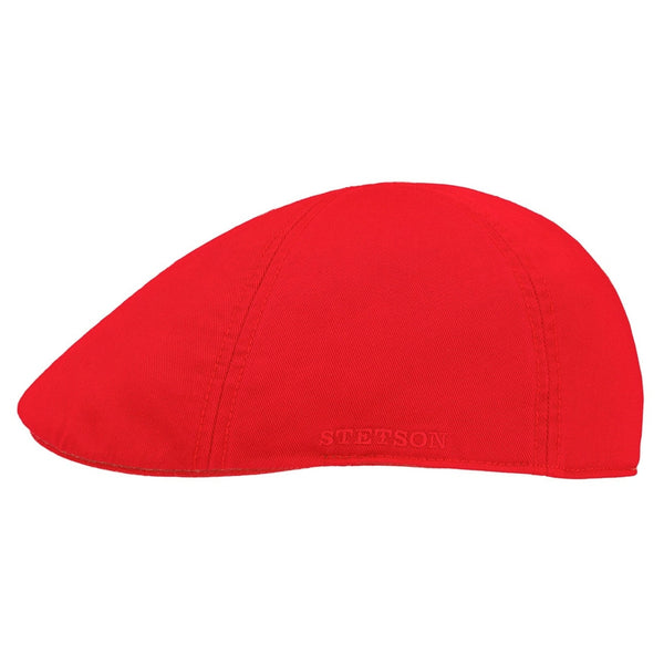 The Hat Shop Stetson Texas Sun Protection Flat Cap 'UPF40+' Red