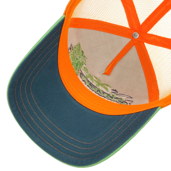 The Hat Shop Stetson Tiki Lounge Trucker Cap 'Orange"