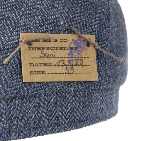 Stetson Vinta Linen Flat Cap 'Blue'
