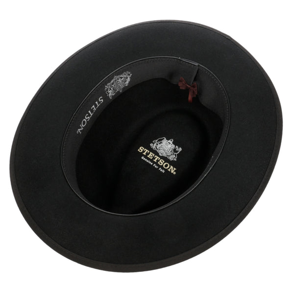 The Hat Shop Stetson Vanderson Fedora Fur Felt Hat Black