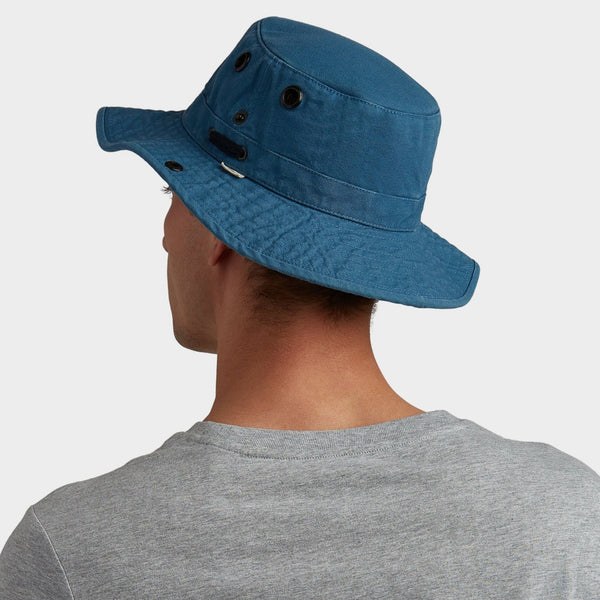 The Hat Shop Tilley T3 Wanderer Sun Hat 'Blue' UPF50+ Lifestyle