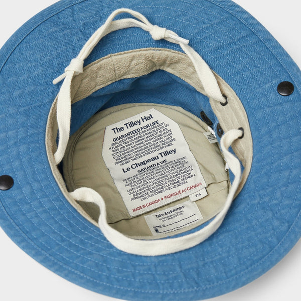 The Hat Shop Tilley T3 Wanderer Sun Hat 'Blue' UPF50+ Bottom