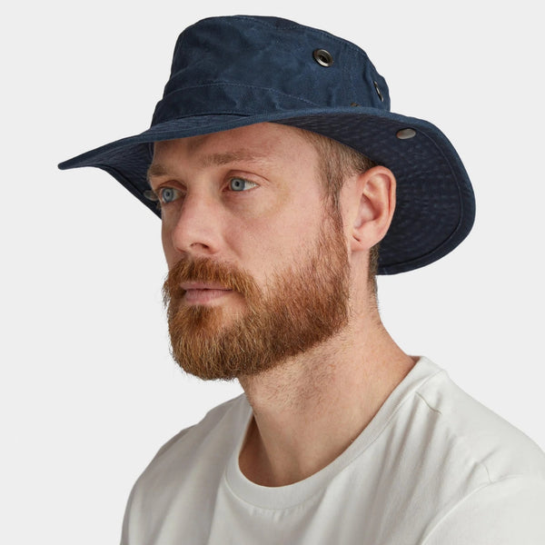 The Hat Shop Tilley T3 Wanderer Sun Hat UPF50+ Dark Navy Lifestyle