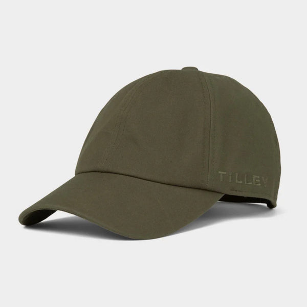 The Hat Shop Tilley Wax Cotton Baseball Cap 'Olive'