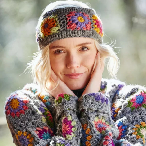 The Hat Shop Ladies Pachamama Woodstock Lined Headband 'Bright'