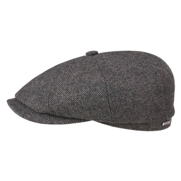 The Hat Shop Stetson Hatteras Wool Mix Cap Grey