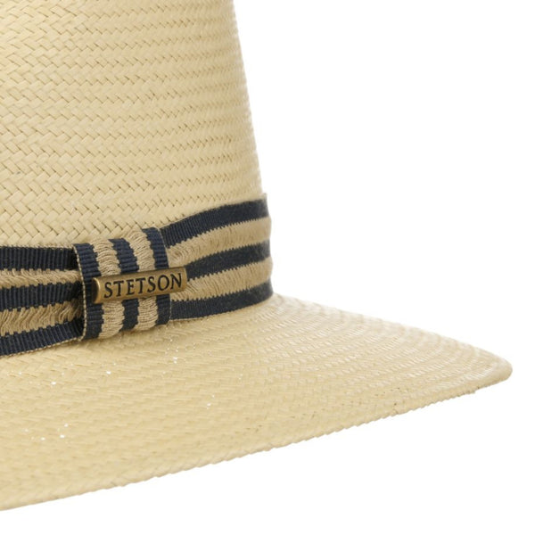 The Hat Shop Stetson Altadena Toyo Traveller Straw Hat 'Natural'