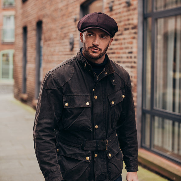 Failsworth Alfie Melton peaky blinder hat, lifestyle image