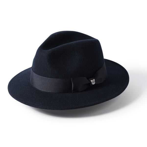 Failsworth 100% wool Boston fedora, blue