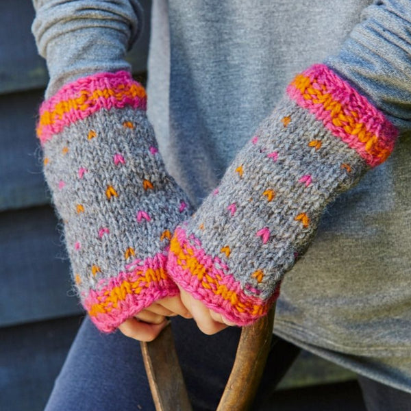 The Hat Shop Pachamama Bantry Bay Wool Handwarmers Pink