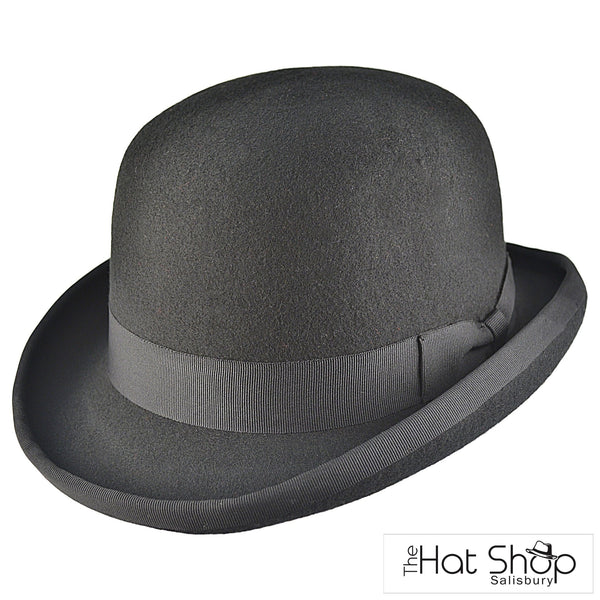 Traditional 100% Premium Wool Bowler Hat - The Hat Shop Salisbury