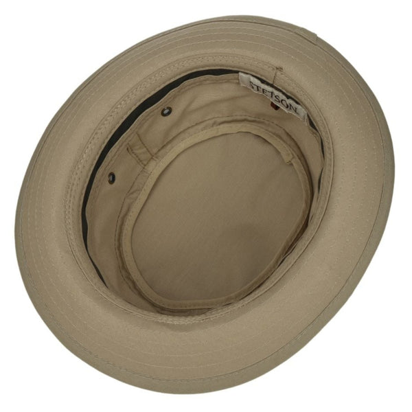 The Hat Shop Stetson Classic Band Pork Pie Cloth hat 'Beige'