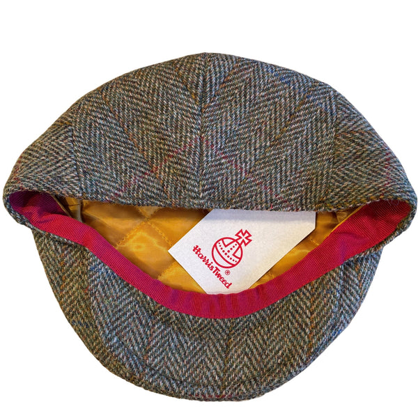 Denton Harris Tweed Cheshire Flat Cap ‘Green Tweed’