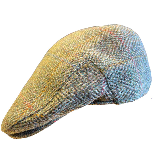 Denton Harris Tweed Cheshire Flat Cap ‘Green Tweed’