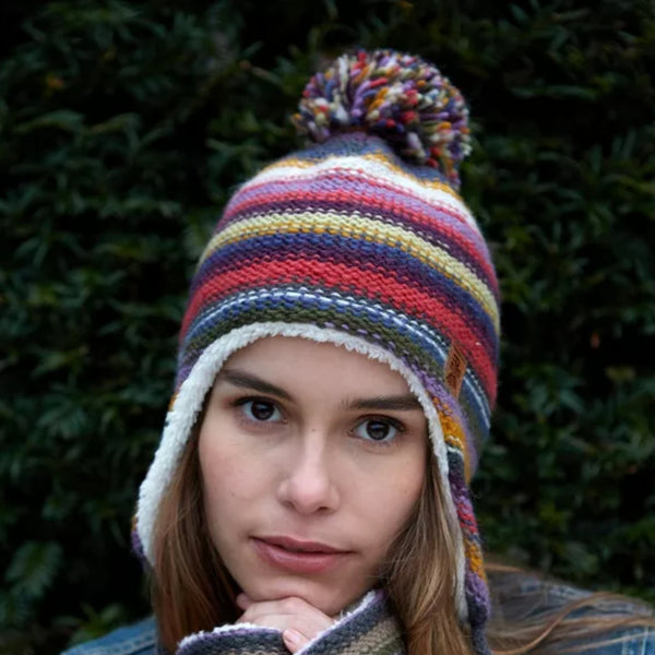 The Hat Shop Ladies Pachamama Cochabamba Fleece Lined Wool Hat