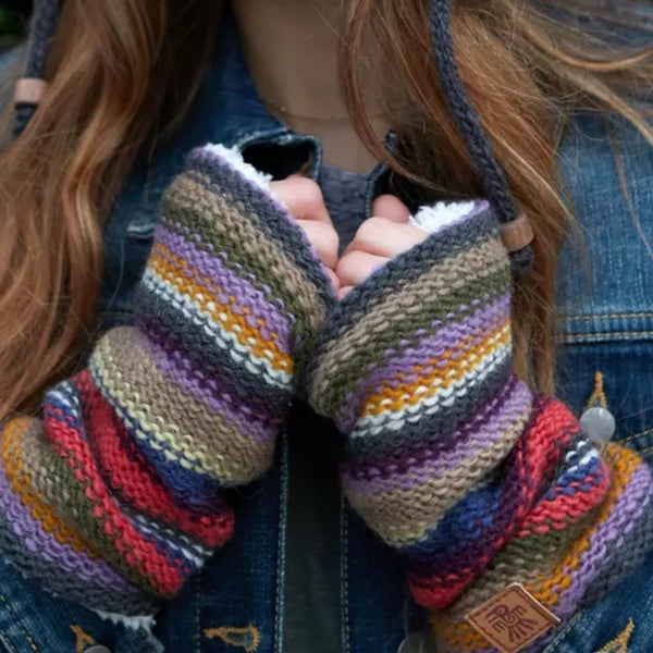 The Hat Shop  Ladies Pachamama Cochabamba Lined Wool Handwarmers