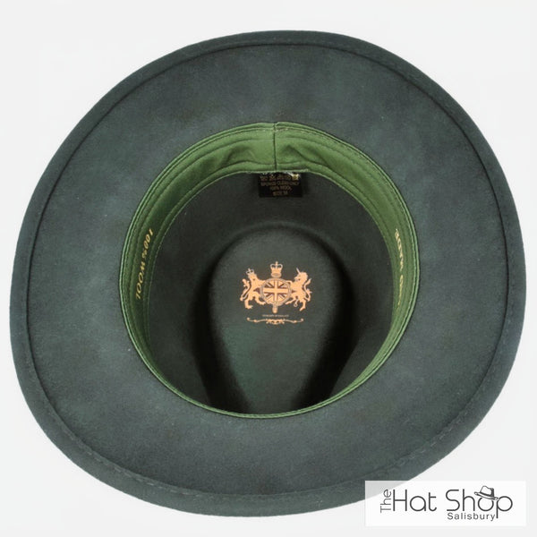 The Hat Shop Maz Dark Green Fedora