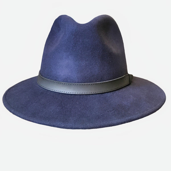 The Hat Shop Denton Fedora Ranger Navy