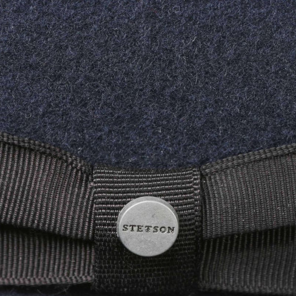 The Hat Shop Stetson Elkader Trilby Felt Hat Navy