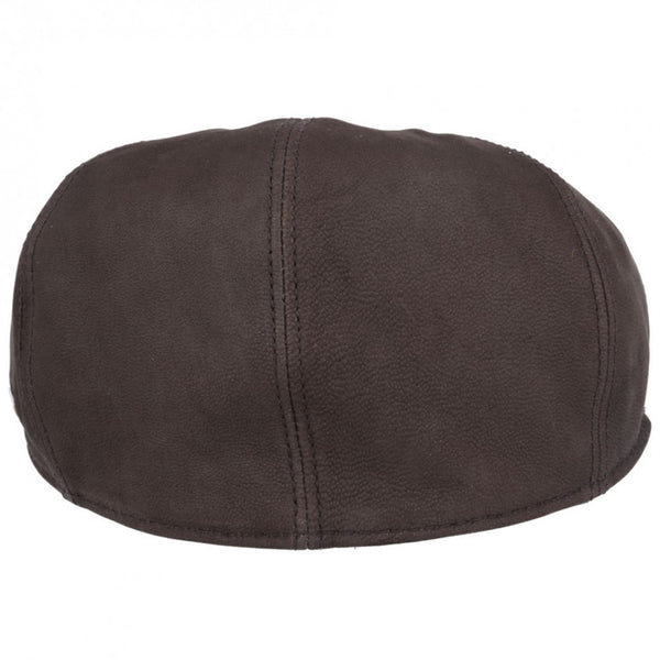 The Hat Shop Gladwin Bond Sheepskin Flat Cap, vintage brown
