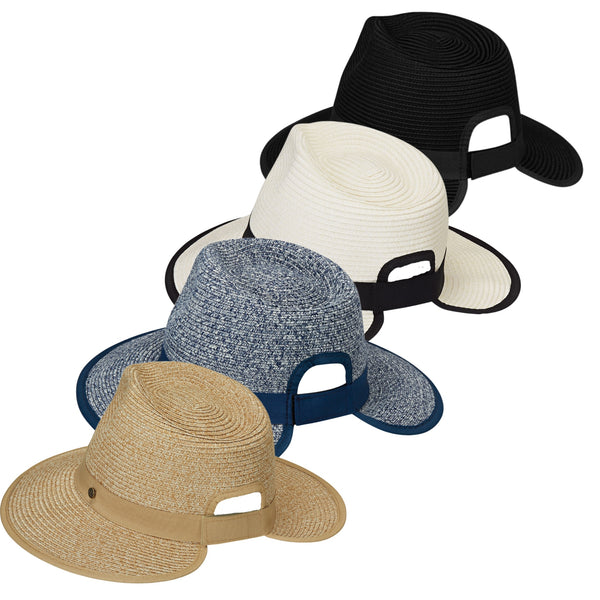 The Hat Shop Ladies Wallaroo 'Gabi' Pony Tail Sun Hat UPF50+