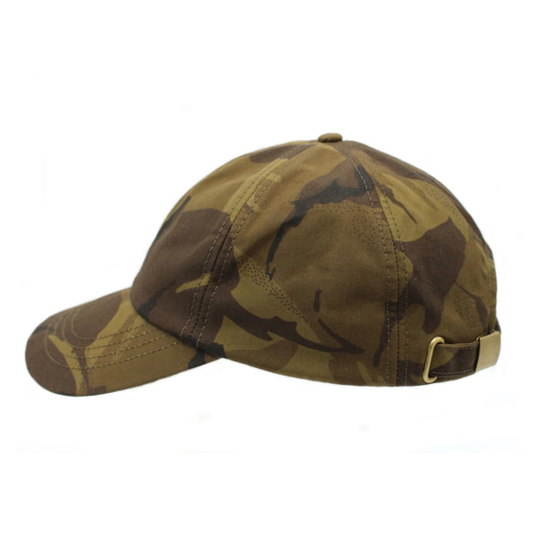The Hat Shop Heather Gunnar Camo Wax Baseball Cap Brown