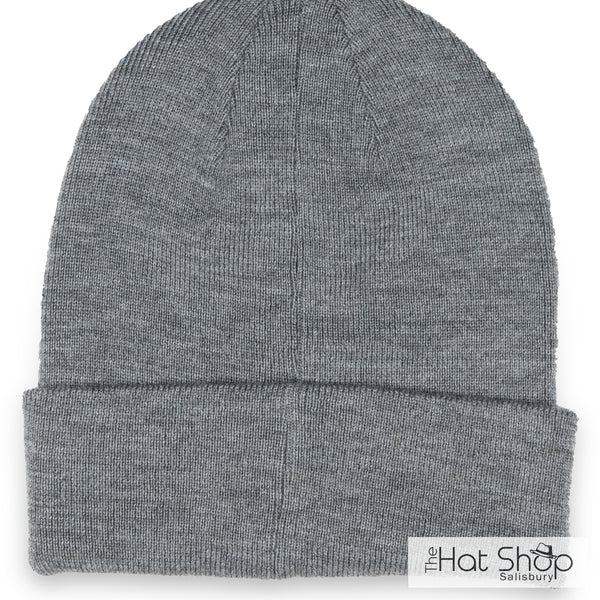 The Hat Shop Salisbury Tilley Extra Fine Merino Wool Beanie Grey