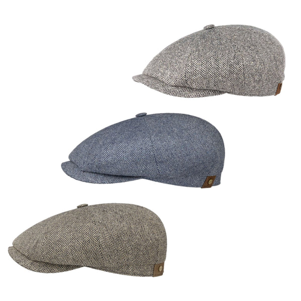 Stetson 100% Silk Hatteras Bakerboy Cap - The Hat Shop Salisbury