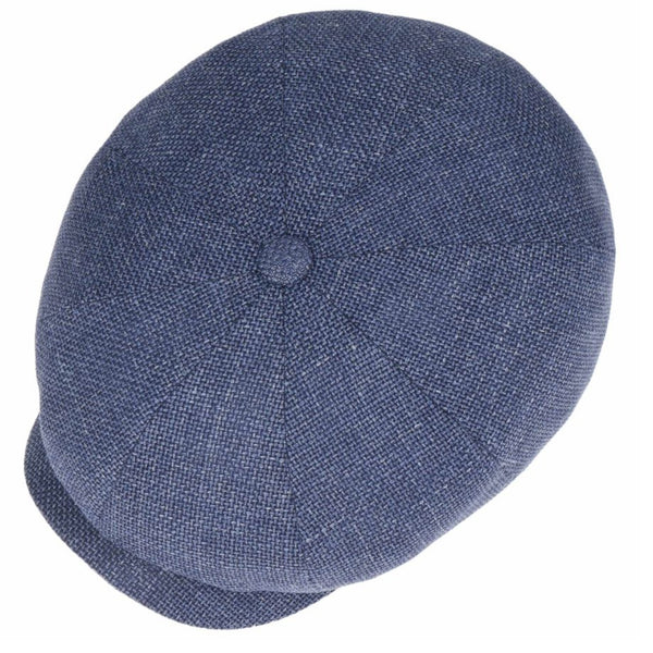 The Hat Shop Stetson Hatteras Ellington Linen-Wool Bakerboy Cap