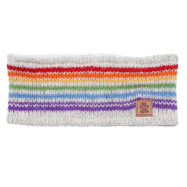 The Hat Shop Ladies Pachamama Hexham Lined Wool Headband Oatmeal