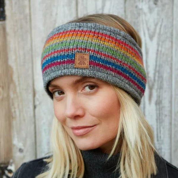 The Hat Shop Ladies Pachamama Hexham Lined Wool Headband Grey