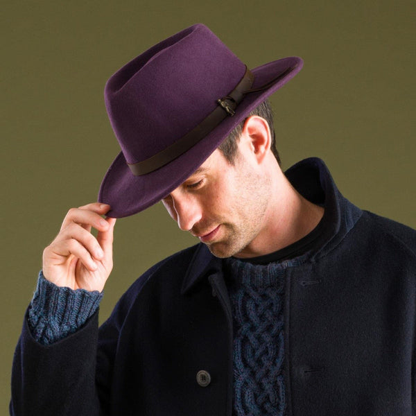 The Hat Shop Jack Murphy Boston Hat Plum