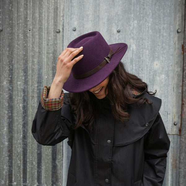 The Hat Shop Jack Murphy Boston Hat Plum