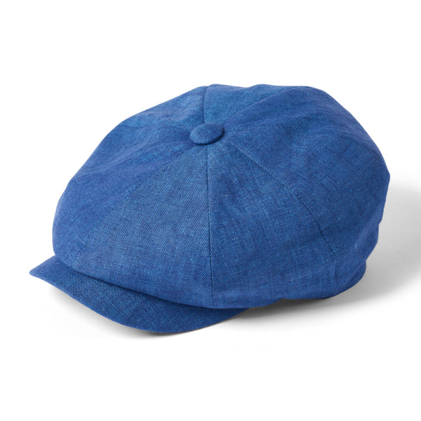 The Hat Shop Failsworth Irish Linen Newsboy - Bakerboy Marine