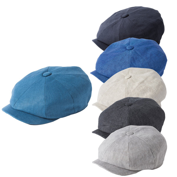 The Hat Shop Failsworth Irish Linen Newsboy - Bakerboy
