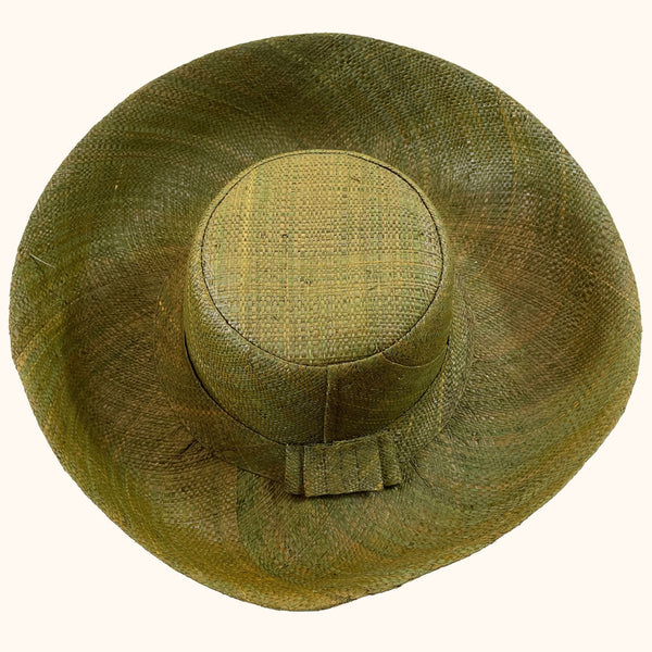 Ladies Raffia Mimosa Summer Hats Khaki