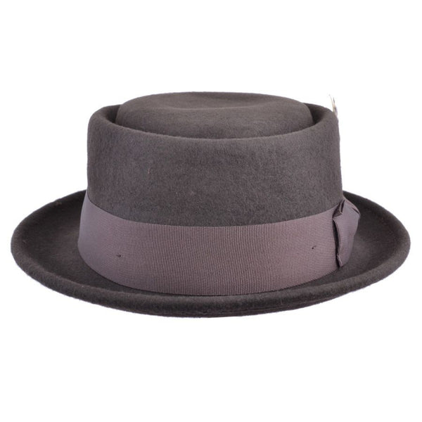 The Hat Shop Wool Felt Pork Pie Hat Brown
