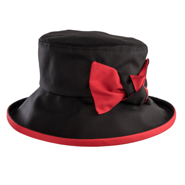 Proppa Toppa Waterproof  Black & Red Hat in a Bag