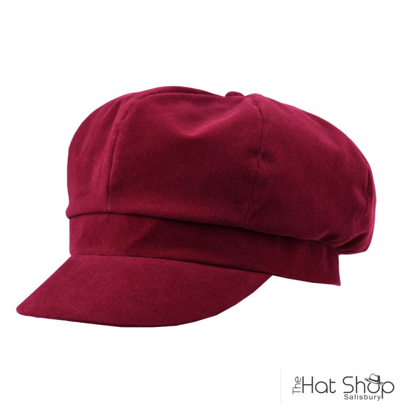 The Hat Shop Ladies Proppa Toppa Chelsea Hat Wine