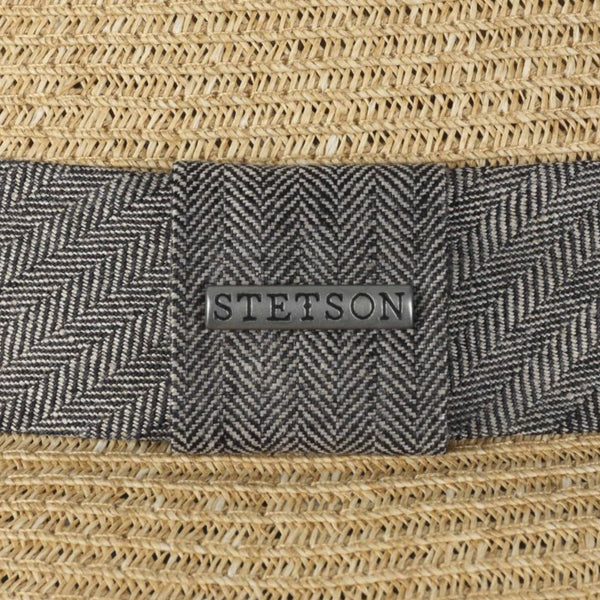 The Hat Shop Stetson Robstown Toyo Pork Pie Summer Hat 'Natural'