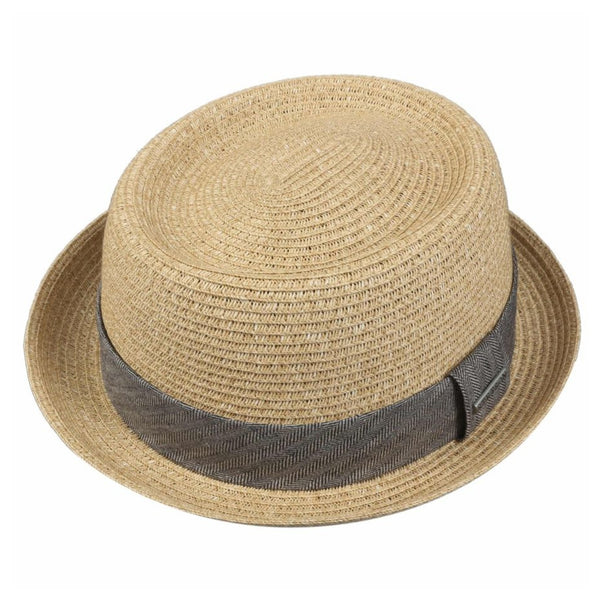 The Hat Shop Stetson Robstown Toyo Pork Pie Summer Hat 'Natural'