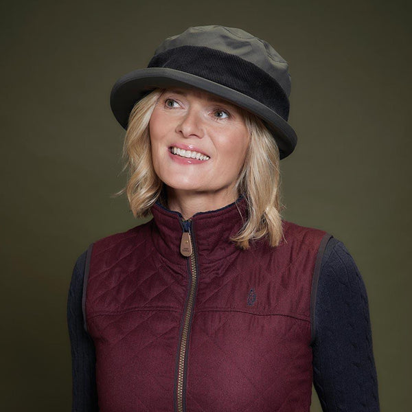 Jack Murphy Malvern ladies waterproof hat, olive
