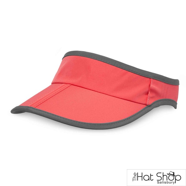 The Hat Shop Sunday Afternoons Aero UPF50+ Visor Coral