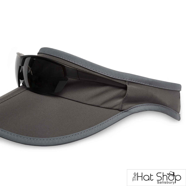 The Hat Shop Sunday Afternoons Aero UPF50+ Visor Grey