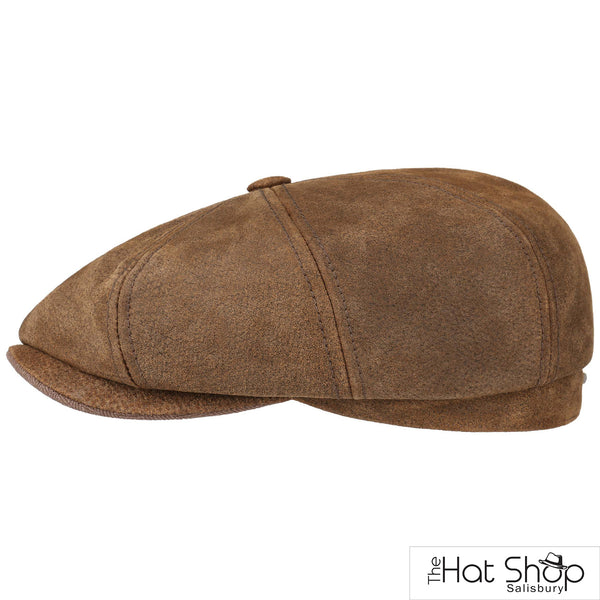The Hat Shop Stetson Leather Burney Hatteras Brown